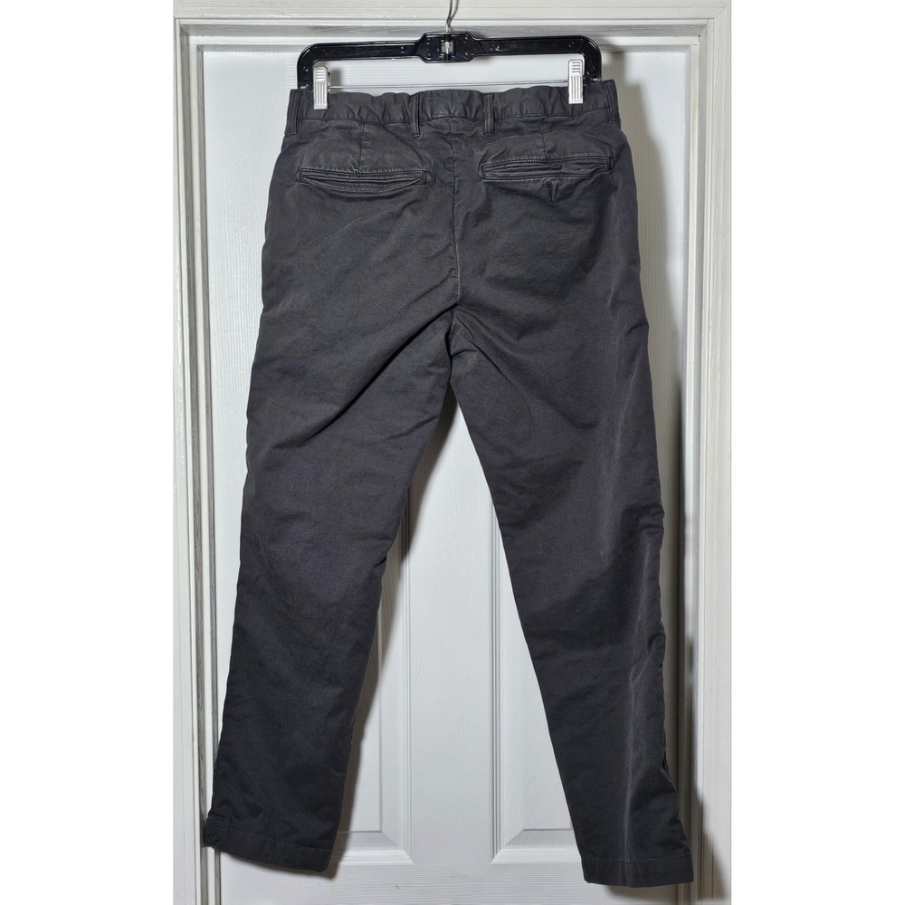 Todd Snyder Slim Fit Cotton 30x32 Grey Flat Measures 28" Inseam Chino Pants - Picture 2 of 5